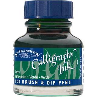 Winsor & Newton Calligraphy Ink, Transparent 30 ml Green 289