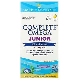 Komplet Omega Junior, 283mg Citron - 180 mini softgels