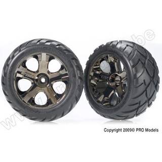 Traxxas 3776A Tires & Wheels Anaconda/All-Star Black Chrome 2,8" (2)