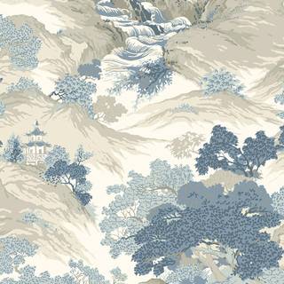 Crown Wallpaper Oriental Landscape M1190