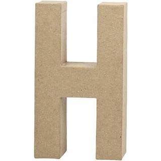 Håndlavet Bogstav i Papmaché - 20,2 cm Høj