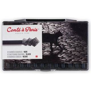 CONTE Black Hb Sketch Car-Plast Box