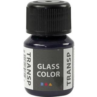 Marineblå Transparent Maling til Glas og Porcelæn - 30ml