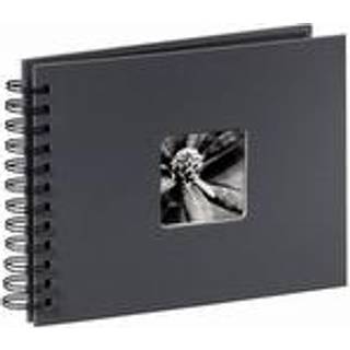 Hama "Fine Art" Spiral Album 24 x 17 cm 50 Black Pages grey