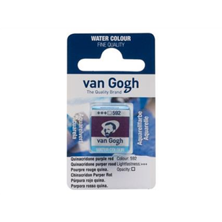 van Gogh akvarelfarve half pan – Quinacridone Purple Red 592