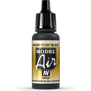 Vallejo Model Air 17Ml Black [Levering: 1-2 dage]
