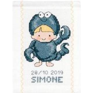 Permin Broderikit Stjernetegn Skorpion 18 x 25 cm - 13-8820