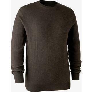 Kingston Strik Med Rund Hals - Dark Elm- Deerhunter