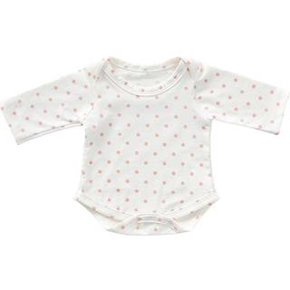 Dukketøj - Langærmet body m. prikker - Flere str. 46-50 cm.