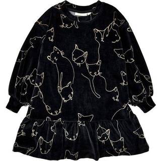 Soft Gallery - SGImery Imanuella Dress X-mas - Jet Black - 98/3 år