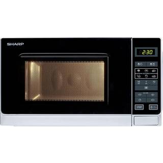 Sharp R242INW Mikroovn - 20L, 800W, Sølv