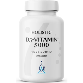Holistic D3-vitamin 5000 IE, 90 kapsler