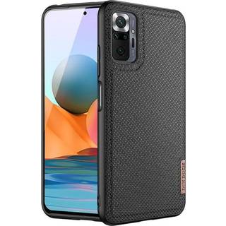 Xiaomi Redmi Note 10 Pro - DUX DUCIS Fino Hybrid cover - Tekstil Design - Blå