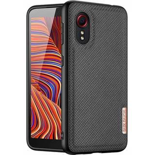 Samsung Galaxy Xcover 5 - DUX DUCIS Fino Hybrid cover - Tekstil Design - Blå