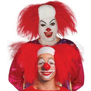 Clowns Perücke mit Halbglatze