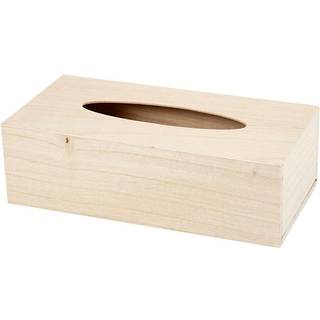Elegant servietbox med skydelåg - 27x14x8 cm