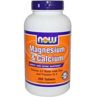 NOW Foods Magnesium- og calciumtabletter