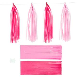 Pink Kvast 12x35 cm - 12 stk. til Festdekoration