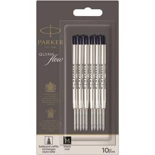 Parker QUINKflow-blækpatroner til kuglepen | medium spids | sort | 10 stk.