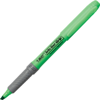 BIC Grip tekstmarker brite liner grøn