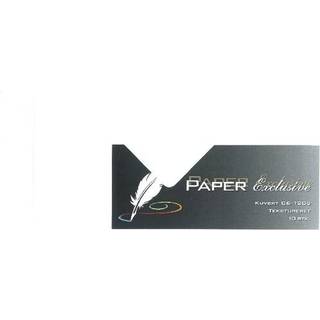 Farvet Kuvert/konvolut - Hvid 10 stk 014020