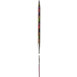 KnitPro Symfonie udskiftlige Rundpinde (3-15.00mm) 5.00 mm Indhold:To udskiftbare pinde Materiale:Højpoleret, multifarvet birketræ Typer: Udskiftbare rundpinde Størrelser: 3.00-15.00 mm. Kabel medfølger ikke.