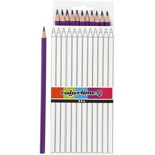Colortime Lilla Farveblyanter - 12 stk. i Pakke