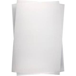 Krympeplast 20x30 cm, Mat Hvid, 10 ark pr. pakke