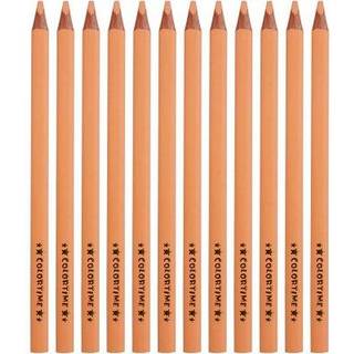 Colortime JUMBO Farveblyanter 12 stk. - Lys Pudder