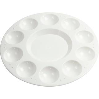 Malerpalette i plast - Ø 17 cm