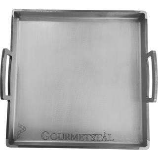 Gourmetstål Grillplade Med Håndtag 32x32 Cm - Grillredskaber & Grilltilbehør Stål - 2041