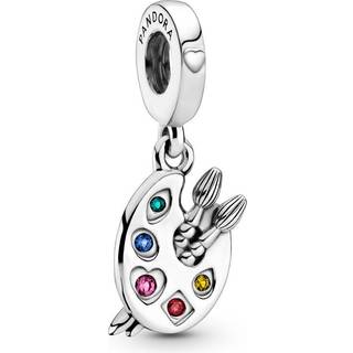Pandora Artists Palette Dangle Charm - Silver - Multi-colour