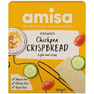 Amisa Knækbrød M. Kikærter Glutenfri Økologisk - 100 g