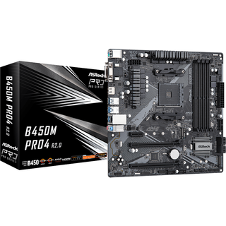 Asrock B450M Pro4 R2.0 AMD B450 Socket AM4 micro ATX