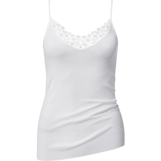 Calida Feminin Sense Spaghetti-Top - White - X-Large