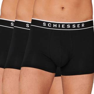 Schiesser 3-pak 95-5 Organic Cotton Rio Boxer - Black-2 - Large * Kampagne *