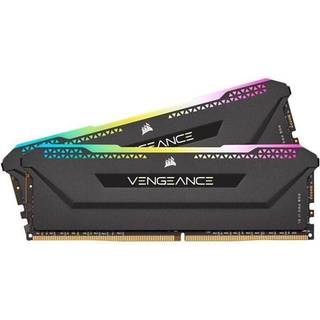 Corsair Vengeance RGB PRO SL DDR4-3200 - 64GB - CL16 - Dual Channel (2 pcs) - Intel XMP - Sort med RGB