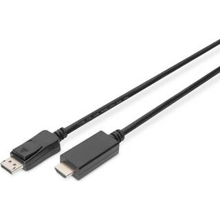 Digitus AK-340303-020-S videokabel adapter 2 m HDMI Type A (Standard) DisplayPort Sort