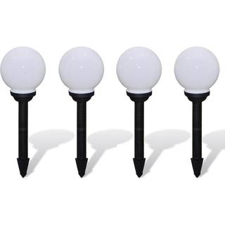 udendørslamper 4 stk. LED 15 cm med jordspyd