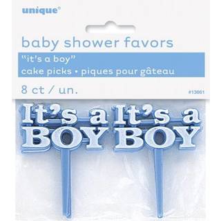 It´s a Boy deko kageskilte - 8 stk.