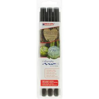 Edding 1255-3 sort kalligrafi etui m. 3 penne hhv. 2, 3.5 og 5mm  (1stk.)