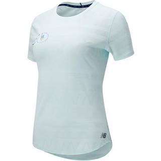 New Balance Women's Q Speed Jacquard Short Sleeve Pale Blue Chill, XS