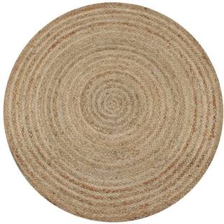 tæppe flettet jute 120 cm rund