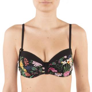 Chantelle Flowers Memory Foam Padded Bikini Bra - Black floral - D 75
