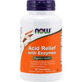 Acid Relief med enzymer - 60 tyggetabletter