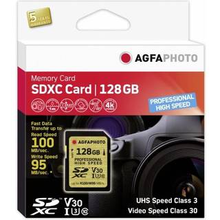 AgfaPhoto SDXC UHS I       128GB Professional High Speed U3 V30