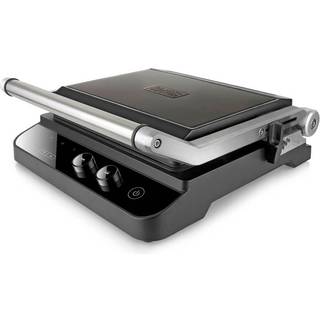 BLACK+DECKER Bordgrill, med ekstra plade 2000W, børstet stål
