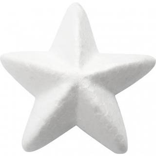 Hvide Styropor Stjerner 11 cm - 25 stk. Pakke