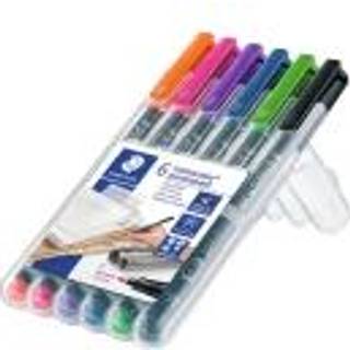 Staedtler Marker Lumocolor Perm 0,6mm ass (6)