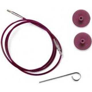 KnitPro Wire LILLA (40-150 cm) 28 cm til at lave 50 cm Sættet indeholder et kabel, to stoppere og en strammenøgle.